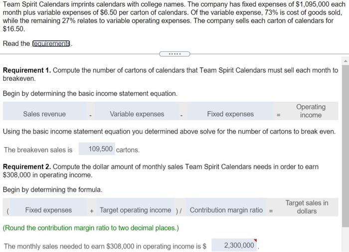 them to me with their calculations. thank you so much in advanced.