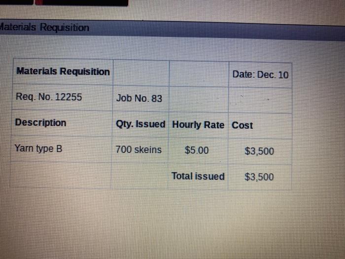 8. On December 31, prepare the journal entry to dispose of the