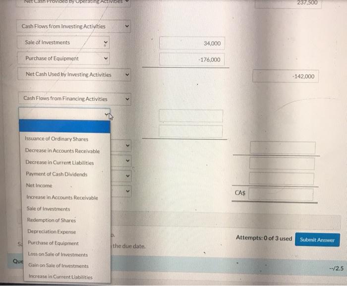 capital - ordinary Retained earnings CA$177.000 118,000 70.000 351,000 93,000 136.000 140.000