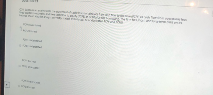 need this answered in less then five hours QUESTION 23 020: Suppose