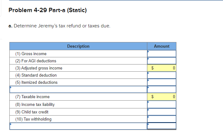 to the questions displayed below.) Jeremy earned $100,000 in salary and $6,000