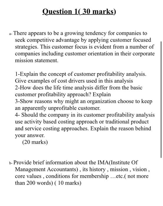  Question 1( 30 marks) a. There appears to be a growing