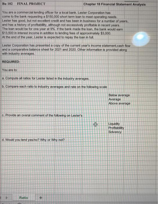  Chapter 18 Financial Statements Analysis And please can you do all