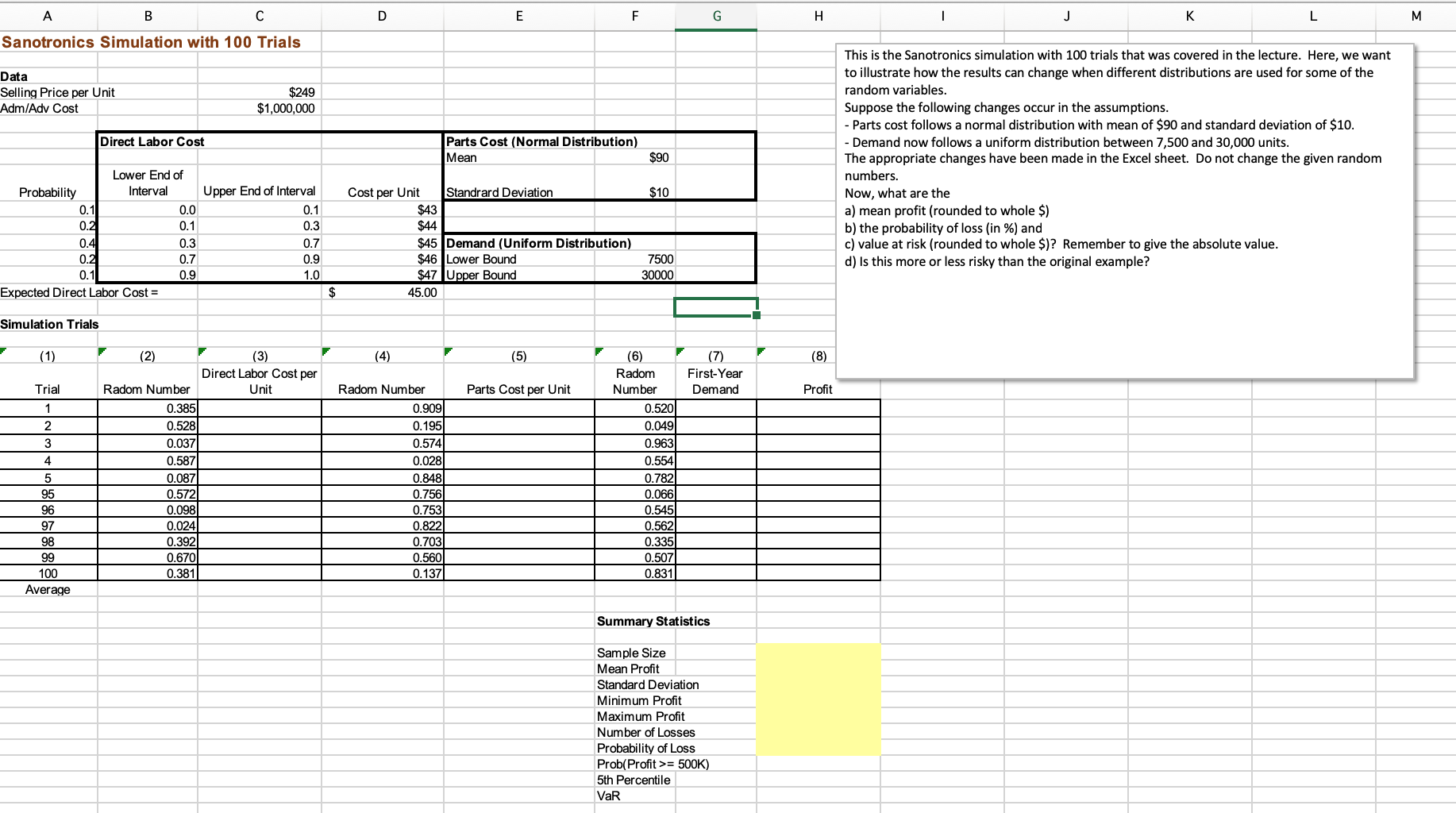 A B C D E F G . J K L