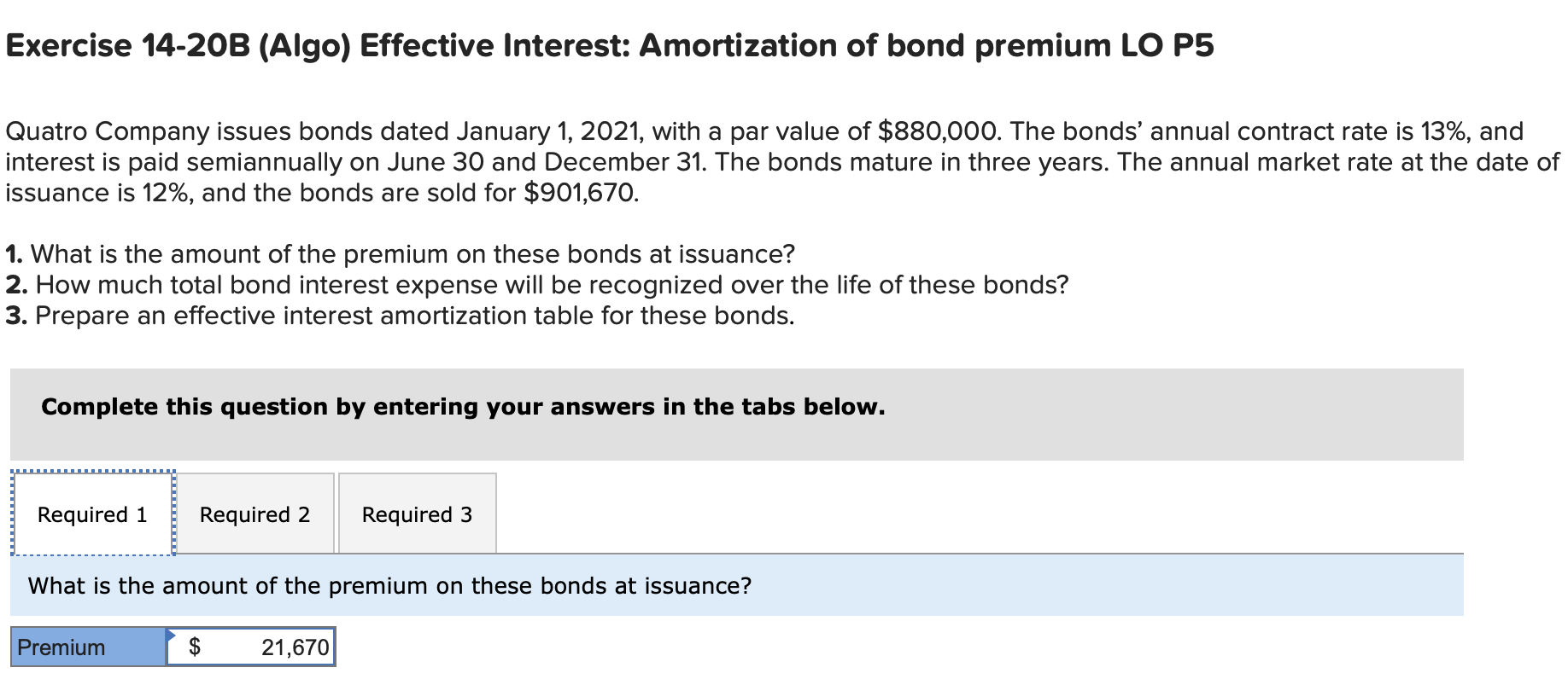 Please answer this problem showing how you got your answers and