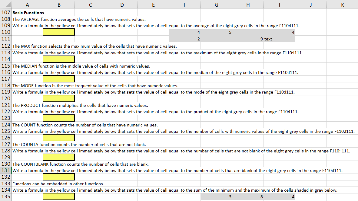Excel Formula Help 4 111 A B D F G H 1