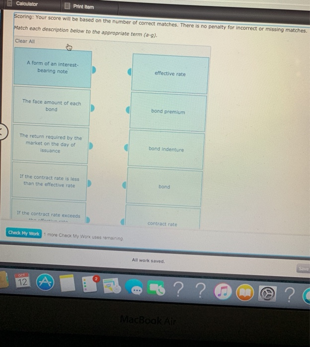  Calculator Print Item Scoring: Your score will be based on the
