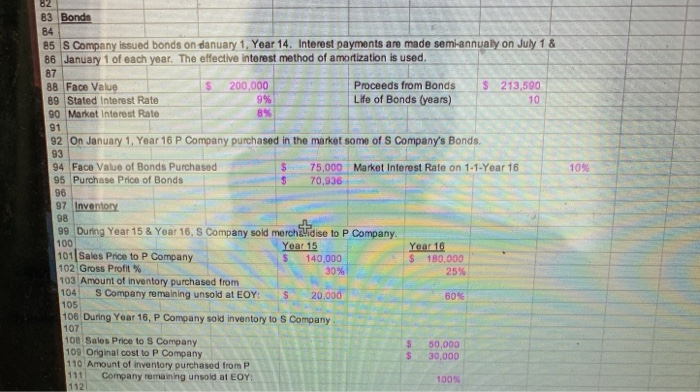of cost over book value was due to the folwing: 8 9