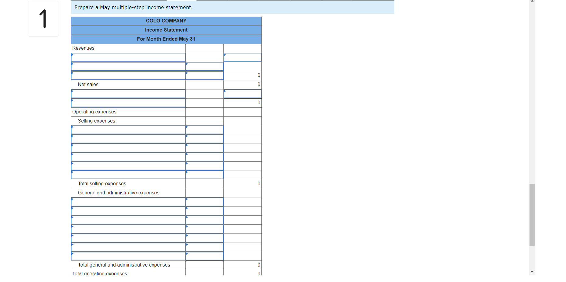 April 29 less the May 3 return and the $164 discount. May
