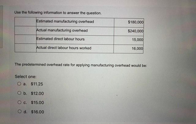 I need the answer as soon as possible Use the following information