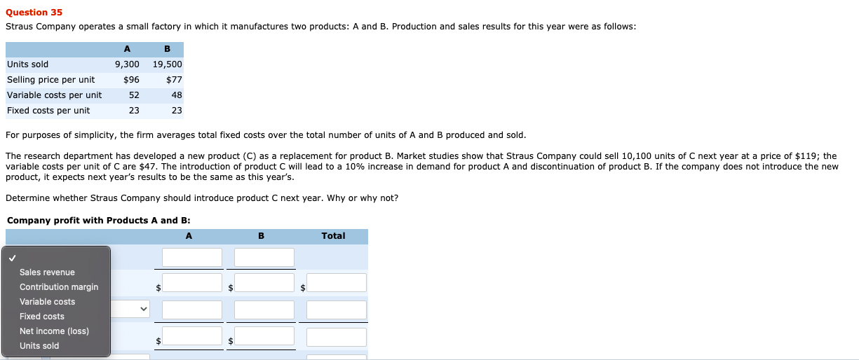 The other drop down menu are the same as the ones on