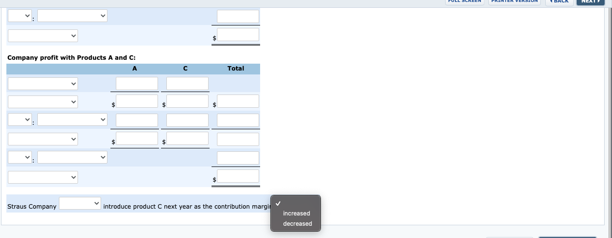 B Units sold 9,300 19,500 Selling price per unit $96 $77 Variable