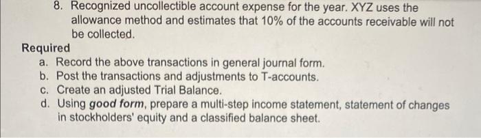 Accumulated Depreciation-Equipment Allowance for doubtful accounts Cash Common Stock Equipment Inventory Retained