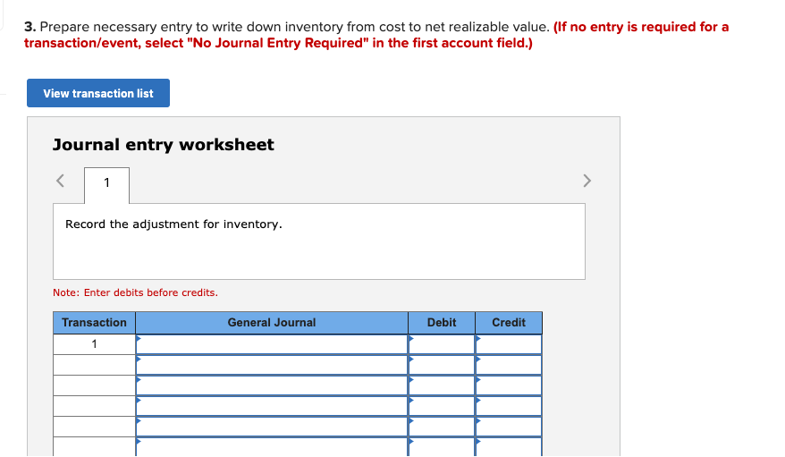 net realizable value (L06-6) [The following information applies to the questions displayed