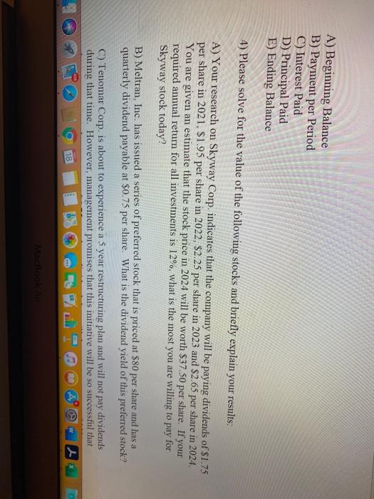 get started. thank you 1) Please solve for the question marks (round