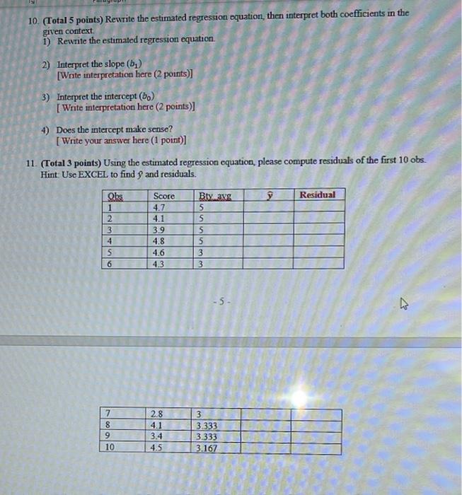 for fitting a least squares line? List the conditions required for linear