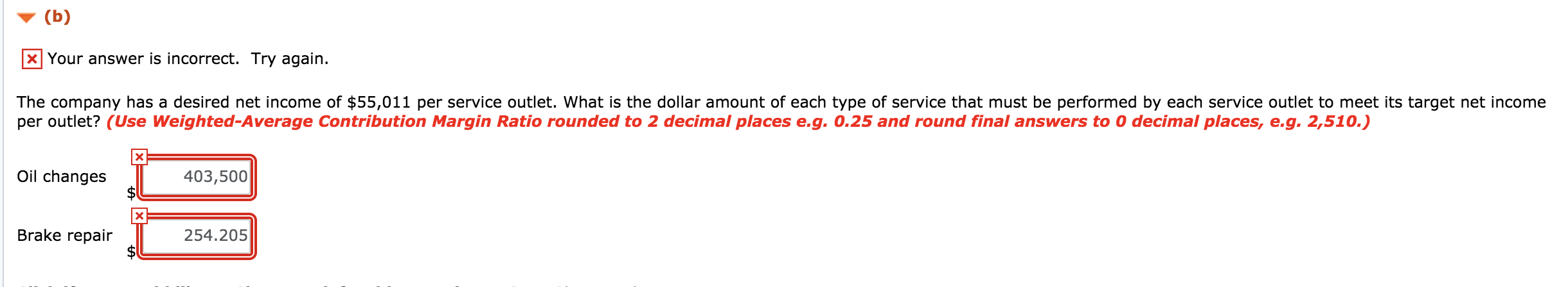 service outlets nationwide. It performs primarily two lines of service: oil changes