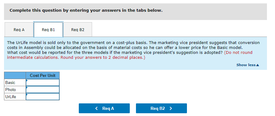 departments, Assembly and Special Packaging. The Basic and Photo models are complete