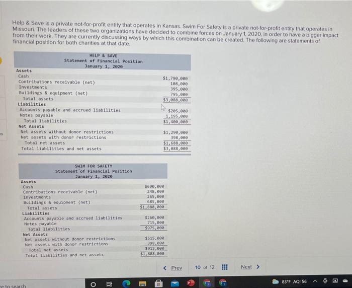  Help & Save is a private not-for-profit entity that operates in