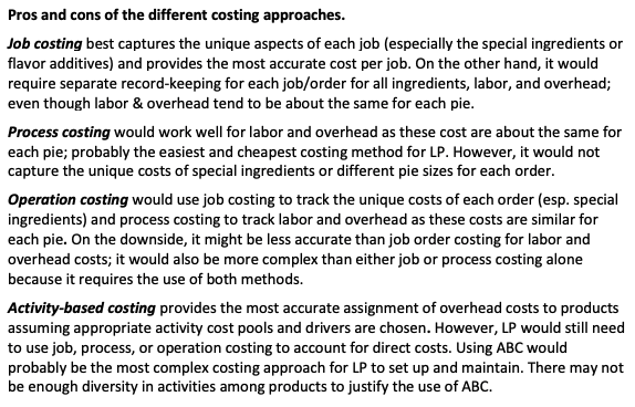 Complete an example job cost sheet using the best costing method. Job
