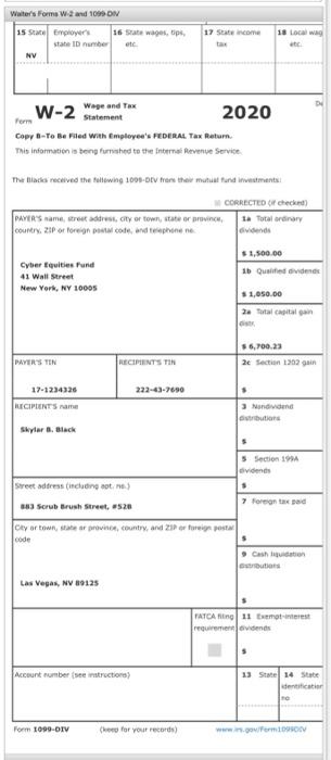 years. They live at 883 Scrub Brush Street, Apt. 52B, Las Vegas,