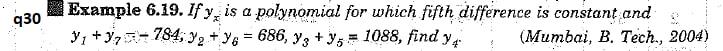  930 Example 6.19. If y, is a polynomial for which fifth