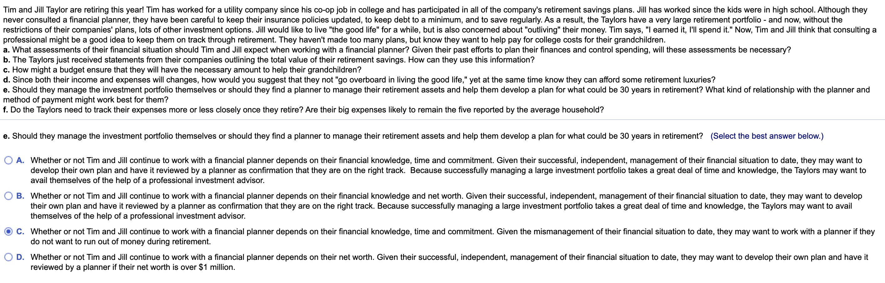 Tim and Jill Taylor are retiring this year! Tim has worked