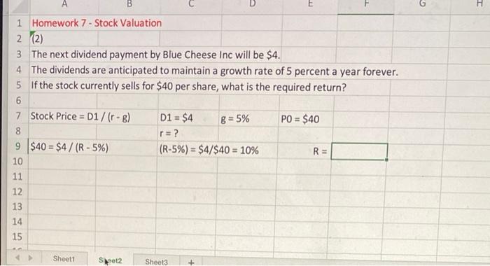 B E H 1 Homework 7 - Stock Valuation 2 (2)