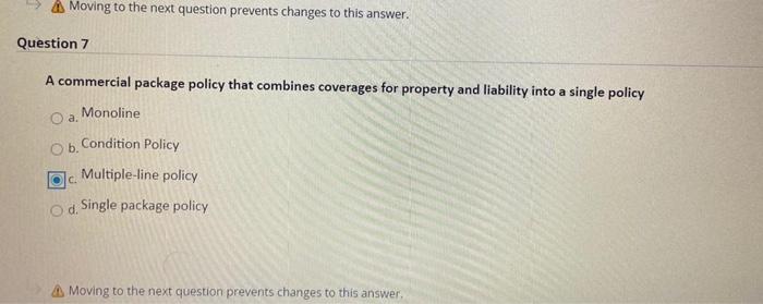 Moving to the next question prevents changes to this answer. Question
