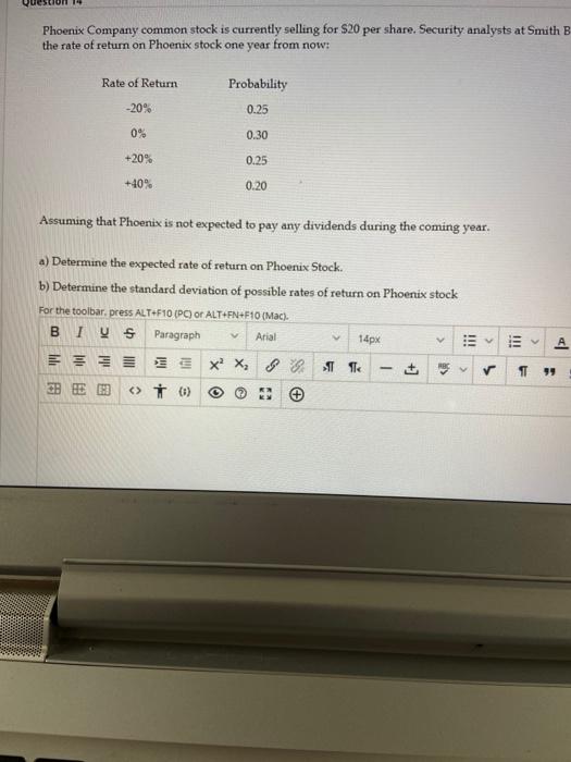 common stock is currently selling for $20 per share. Security analysts the