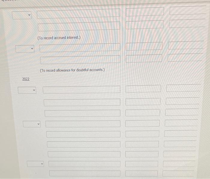 expect any sales returns The following transactions occurred during 2021 and 2022: