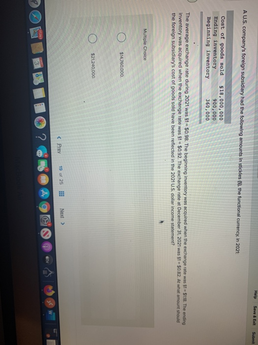 from a foreign customer that is due in the local currency of