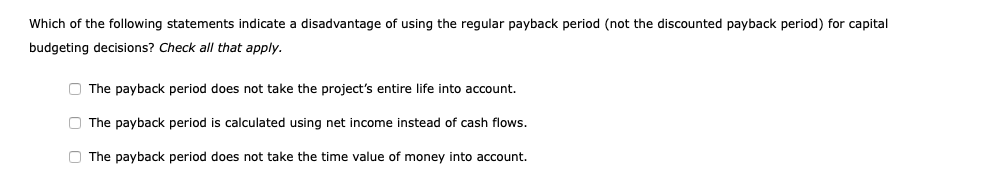 inflows shown in the following table. Your boss has asked you to