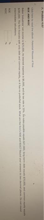  7. Problem 4.07 Click here to read the booket Potential Mine