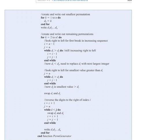 text Mathematical Structures for Computer Science on pages 282-283. The algorithm takes