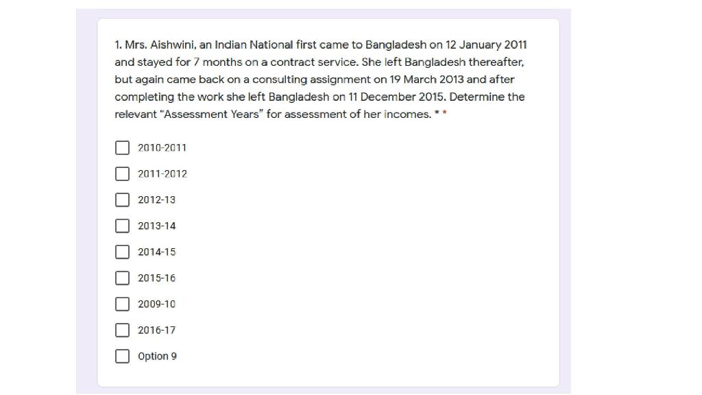 Please answer the following Question. Only need the right option. 1. Mrs.