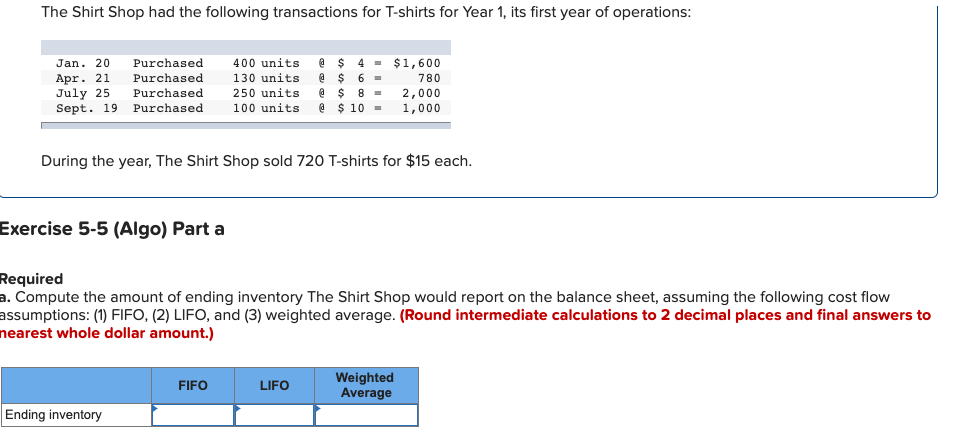  b. Compute the difference in gross margin between the FIFO and