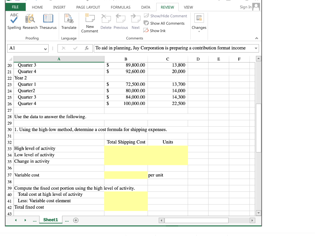 from a two-year period to aid in planning. The Controller has asked