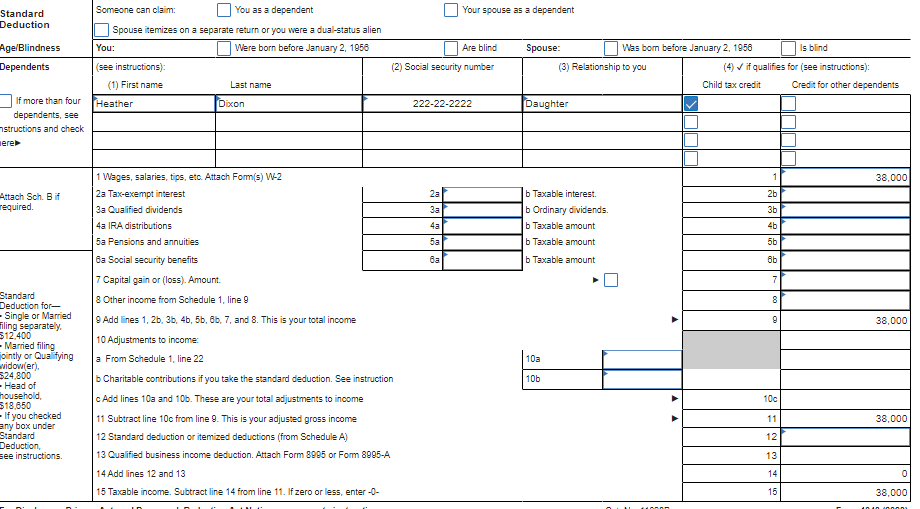 tax return Required Information [The following information applies to the questions displayed
