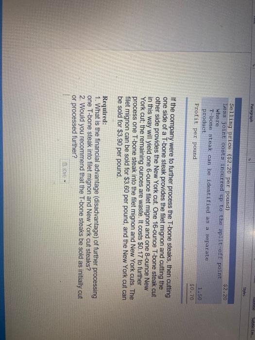 W. Hardy.) Lone Star Meat Packers is a major processor of beef