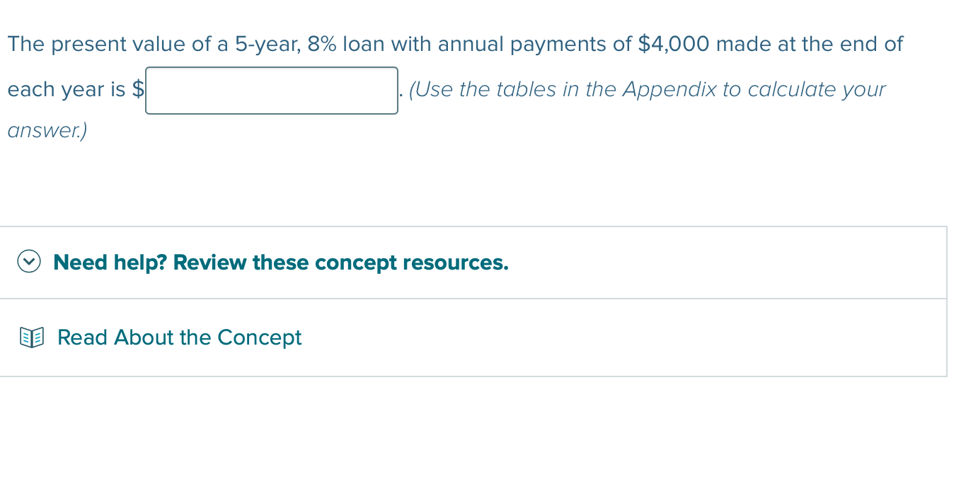 can you explain step by step? The present value of a 5-year,