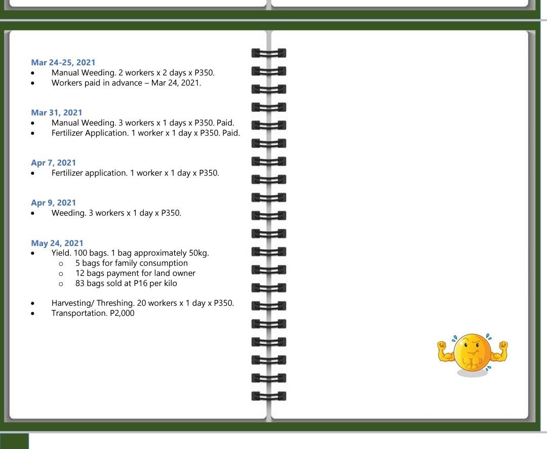 farmer in their area to know the profitability of the venture. Using