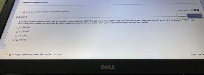 I need the answer very fast without explain A machine is purchased