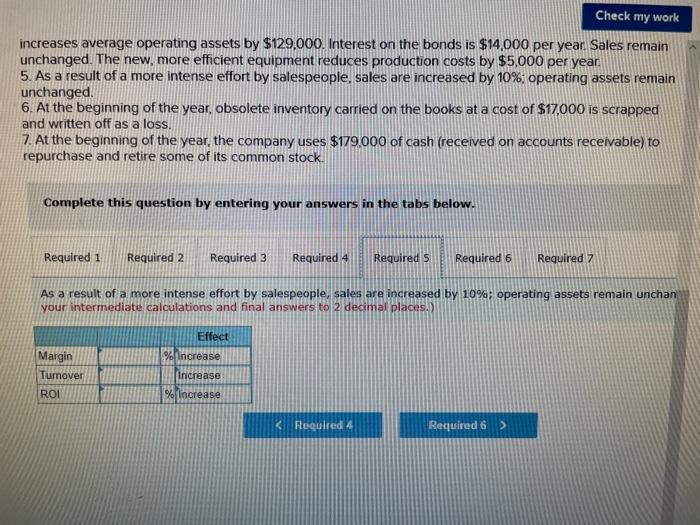 average operating assets of $493,000 during the year Required: 1. Compute the