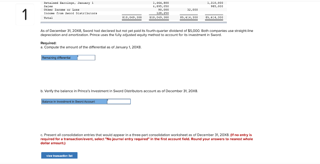 75 percent of the common stock of Sword Distributors Inc., purchased on