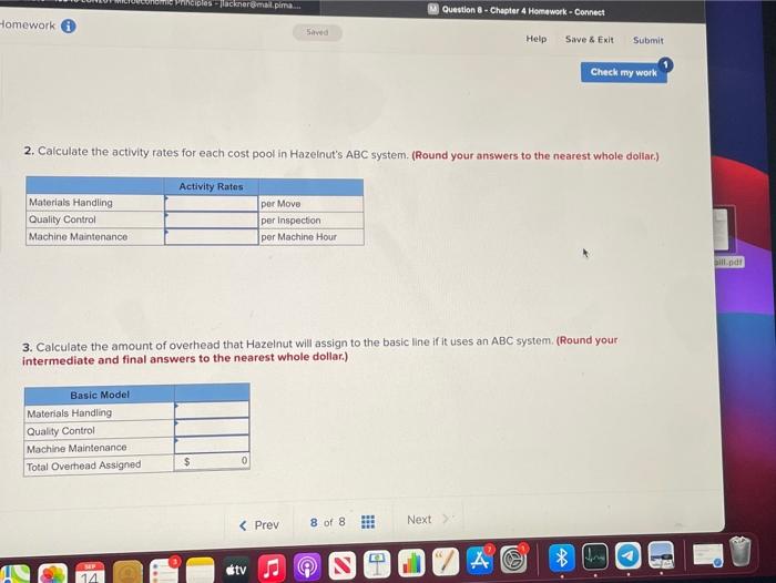 Microeconomic principles - Vacker mail. pime... Homework @ Saved Help Save &