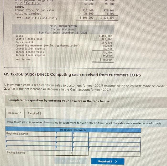 following information applies to the questions displayed below.] A comparative balance sheet