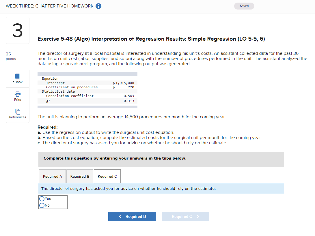of surgery at a local hospital is interested in understanding his unit's