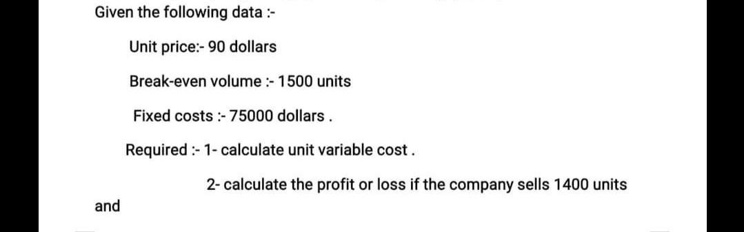 I need the answer as soon as possible Please. Given the following