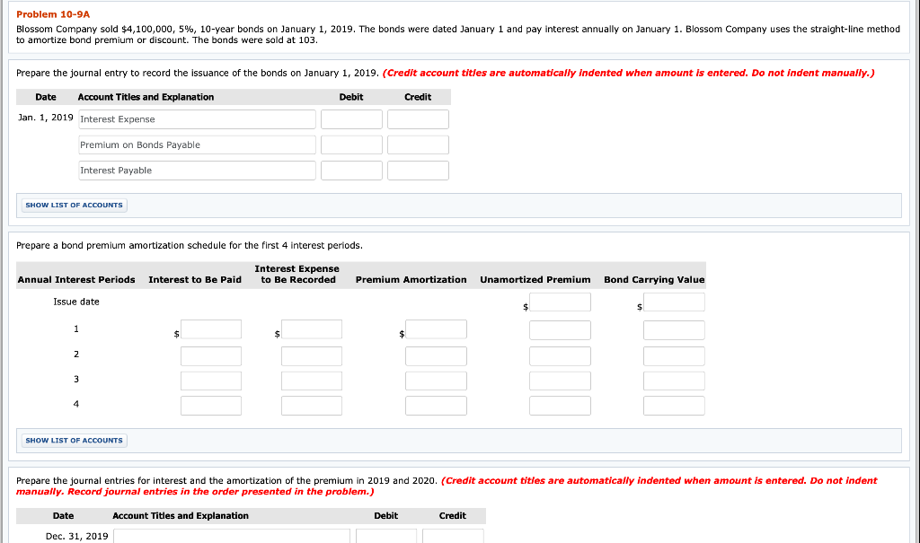 on December 31. Show the balance sheet presentation on December 31, 2019.